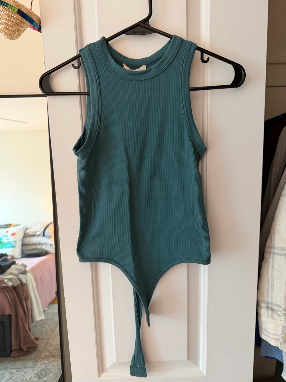 Sleeveless Women’s Bodysuit in Teal - Classic Stretch Fit